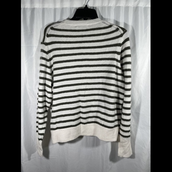 NWT Madewell Green Elthorne Stripe Wrap Sweater XL - Picture 10 of 12